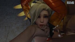 Mercy Spitroast Creampie