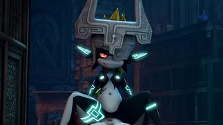 Midna rides your dick at night