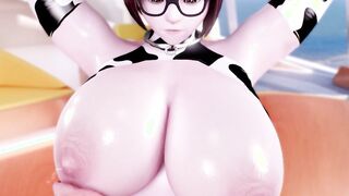 Groping Mei's Mommy Milkers *Moo-mooo*