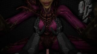 Kerrigan, a seductive and nasty monster girl, also desires sex.