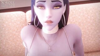 Widowmaker gets fucked on a couch