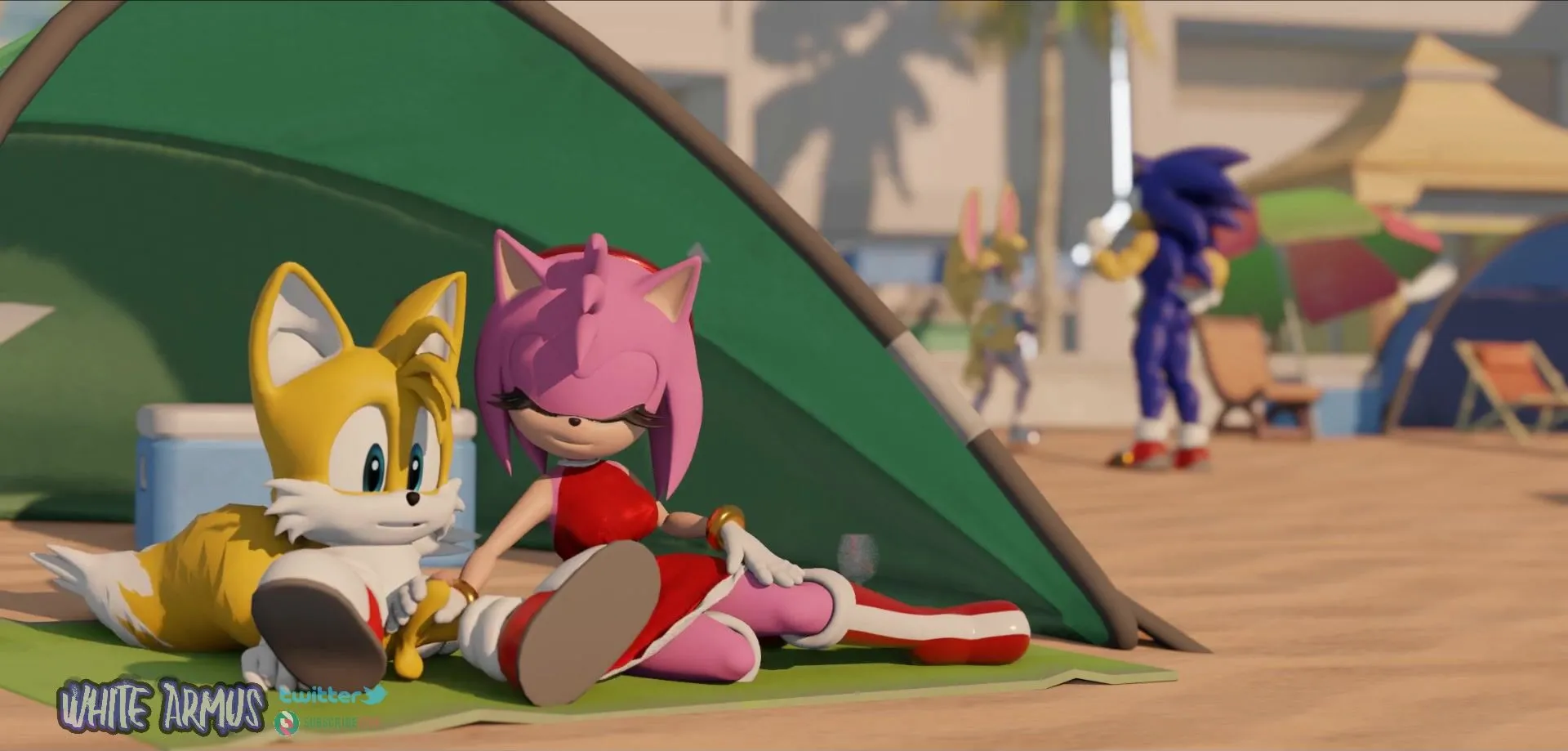 3d Sonic Porn - Sonic: A day at the beach