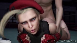 Animated Blonde Teen Cammy Fucked from Behind