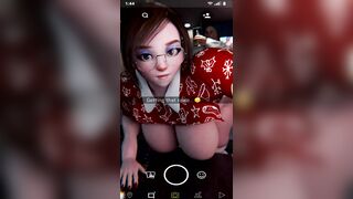 Busty 3D female Mei POV Anal Fucked from Behind (X-Mas Edition)
