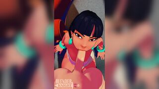 El Dorado Cartoon Chel giving Blowjob & getting Facefucked