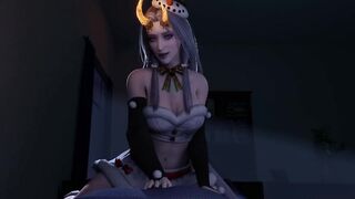 POV: Nioh Santa Miyoshino Jerking you Off with a Sex Toy then Rides Your Cock