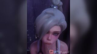 Cute Mercy Sucking just the Tip