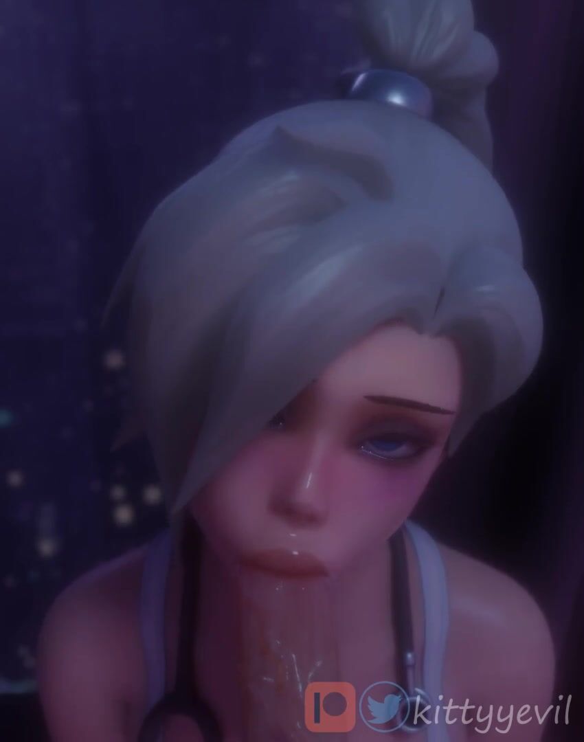 Cute Mercy Sucking just the Tip