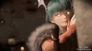 3D Succubus Morrigan Halloween Creampie