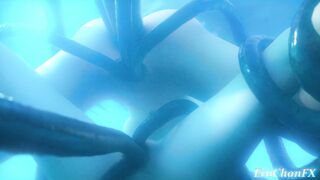 Tifa and Aerith vs 12 tentacles