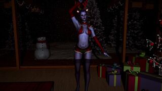 Widowmaker, sultry and sexy assassin dances on Christmas evening