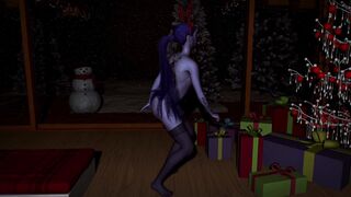 Widowmaker, sultry and sexy assassin dances on Christmas evening
