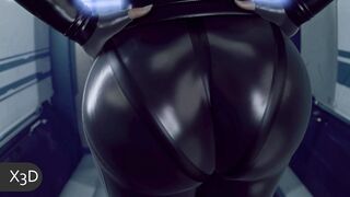 Big Ass 3D Black Widow Anal Creampie (Full Animation) [X3D]