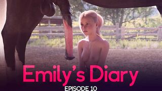 Lubing Up a Horse Cock - Emily's Diary (Episode 10) [Pleasuree3DX]