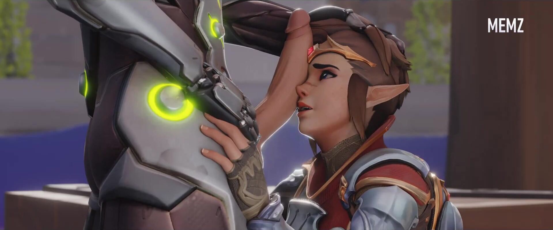 Adventurer Tracer trying her very best on Genji