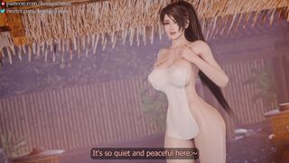 Momiji's Steamy Encounter at the Oasis of Healing Waters (Blacked)