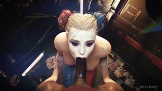 Harley Quin Sucking BBC POV (Facial)