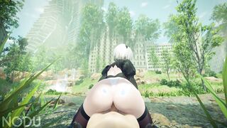 Up Close & Personal With 2B: Reverse Cowgirl POV Adventure
