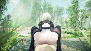 Up Close & Personal With 2B: Reverse Cowgirl POV Adventure