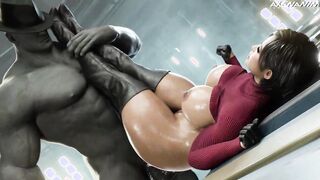 Unstoppable Mr. X Gives Ada Wong a Wild Ride