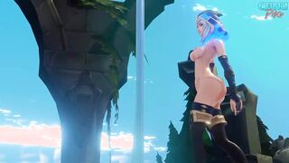 Ashe Pole Dancing at Summoners Rift