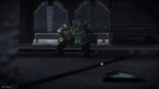 (WORM ALERT!) Kat vs Hunter - Halo: Reach Gameplay Footage Porn SFM Animation
