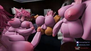 The Multiplying Potion - Roblox Cartoon Futanari Sex Orgy