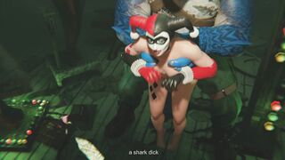 Sharkie-Shark Holding Harley in the air & Fucking Her Hard