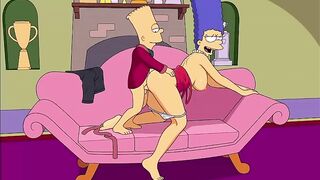Bart Simpson Fucking Marge Simpson Doggy Style (The Simpsons Cartoon Porn Animation)