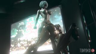 Futa Yorha 2B on Stellar Blade Eve [TokPok3D]