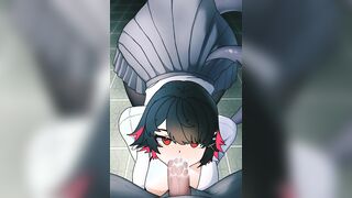 Ellen Joe Servicing with Her Mouth (Zenless Zone Zero XXX Anime) [Selehyme]