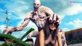 Zombie Sperm. SciFi Horror Sex with Monster