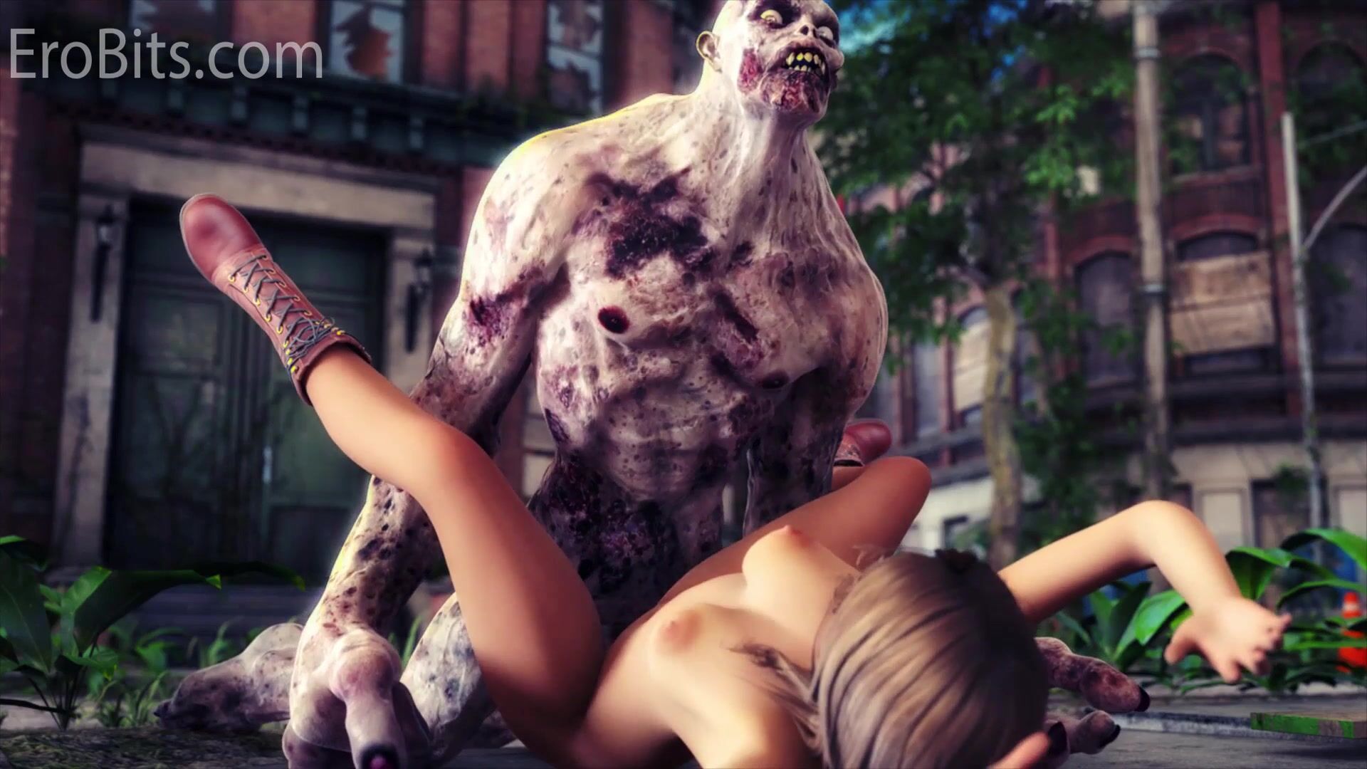 Zombie Sperm. SciFi Horror Sex with Monster