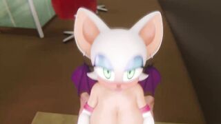 Rouge the Bat Anal Creampie (Dripping Cum Out Of Ass)