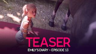 Teen Girl Shoveling Horse Cock Down Her Throat - Emily's Diary - Episode 13 (Teaser)