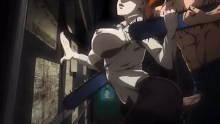 Chainsaw Man Big Breasted Denji Giving Head Then Gets Fucked From Behind