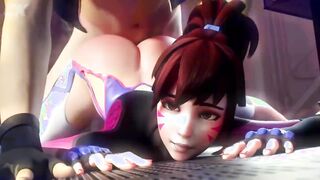 Friendly Competition | Overwatch Video Game Computer Generated 3D Sex PMV