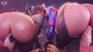 Friendly Competition | Overwatch Video Game Computer Generated 3D Sex PMV