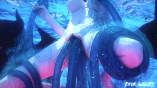 Rias Gremory tentacled underwater version