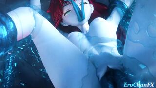 Rias Gremory tentacled underwater version