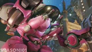 Baby Girl Dva Fucked in Her Own Mech