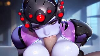 Widow Paizuri & Blowjob Combo