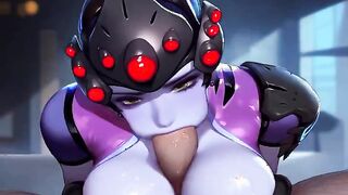 Widow Paizuri & Blowjob Combo