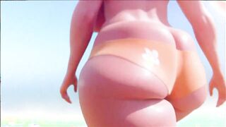 Massive Animated 3D Tits & Thick Booty - Jiggling Walking Simulation