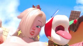 One piranha, two piranha, three piranha— f-four?! (Super Mario 3D Porn)