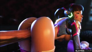 3D Video Game Female Characters Fucked Super Extreme Deep by Horse Cocks