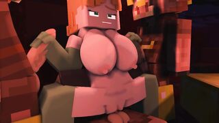 Minecraft Porn Animation: Dude Experiencing Nether for the Very First Time