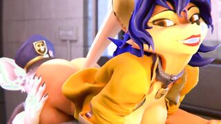 Sly Cooper hentai anime - Carmelita Makes a Deal with Flint