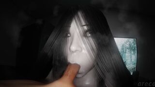 Sadako Spooky Blowjob & Ass Fuck