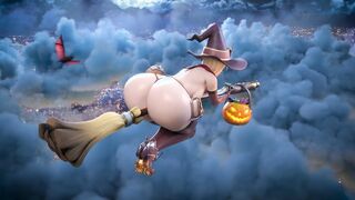 Big Ass Witch Mercy Late for Halloween